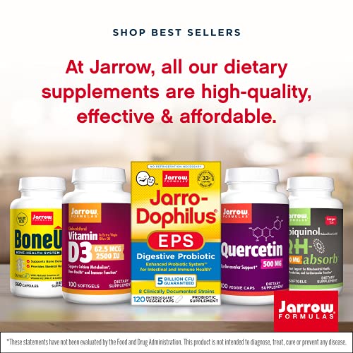 Jarrow Formulas B-Right - 100 Veggie Caps - Low-Odor Vitamin B-Complex Formula - Energy & Metabolism Support - Promotes Brain, Heart & Cardiovascular Health - 100 Servings
