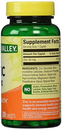 Spring Valley - Zinc 50 mg, 200 Ct