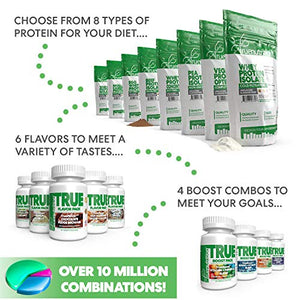 5LBS Unflavored Whey Protein Isolate Protein Powder (Micro-Filtrated) - High Protein, Low Carb, Low Fat - Customize Your Protein with Two Free TrueBoost or TrueFlavor Protein Shake Enhancements