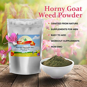 Best Botanicals Horny Goat Weed Powder — Testosterone Booster for Men — Metabolism Booster for Weight Loss — 16 oz