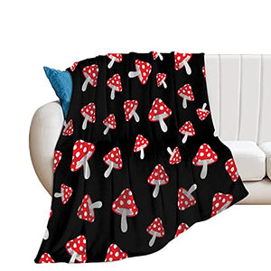 brandsonSale EFOEKY Mushroom Ultra Soft Fleece Blanket for Kids Adults Lightweight Cozy Plush Flannel Blanket for Sofa/Couch/Living Room/Bed Gift All Season Throw Blanket,60"×80"