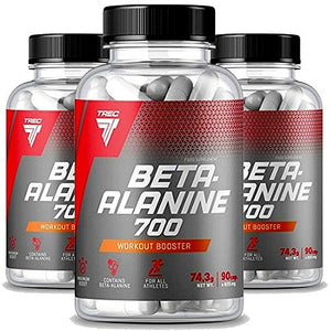 TREC Nutrition Beta-Alanine | Energy & Endurance | Pre Workout Booster | Increase Physical Performance | Food Supplement (270 Capsules)