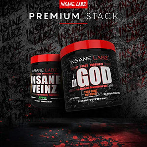 Insane Labz I am God Pre Workout, High Stim Pre Workout Powder Loaded with Creatine and DMAE Bitartrate Fueled by AMPiberry, Energy Focus Endurance Muscle Growth,25 Srvgs,Thou Shalt Not Covet Orange