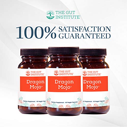 The Gut Institute Dragon Mojo Adaptogenic Formula - Natural Calm, Stress Relief and Focus Support Capsules with Tribulus, Horny Goat Weed, Tongkat Ali and More - 30-Day Supply - Made in The USA