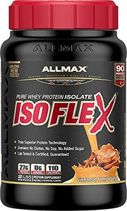 ALLMAX Nutrition - ISOFLEX Whey Protein Powder, Whey Protein Isolate, 27g Protein, Cinnamon French Toast, 2 Pound