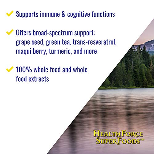 HealthForce SuperFoods Antioxidant Extreme - 360 VeganCaps - Pack of 2 - All-Natural Turmeric Root Complex - Supports Immune & Cognitive Functions - Kosher & Gluten Free - 360 Total Servings