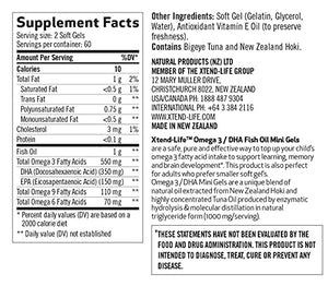 Xtend-Life, Omega 3/DHA Fish Oil, 120 Easy to Swallow Mini Gels (350mg DHA)