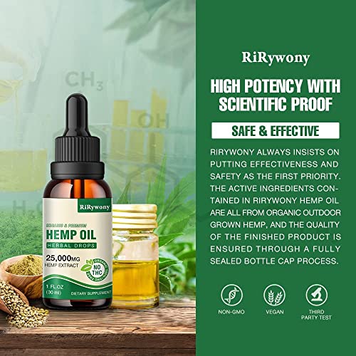 3-Pack Organic Hemp Oil Pain Relief and Inflammation - High Potency Extract for Anxiety Stress Relief Sleep Calm Relax - Extra Sthength CBS CDB Tincture Drops Cbdfx Cbdmd Oil Zero CBD Oil