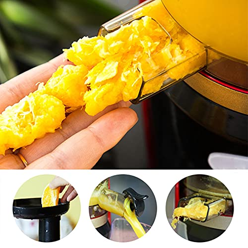Slow Juicer Machines Vegetable And Fruit Masticating Juicer With Big Wide 80mm Chute, Cold Pressed Juicer Machine Easy To Clean (Color : Gold)