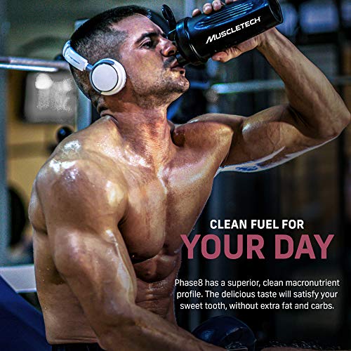 Whey Protein Powder | MuscleTech Phase8 Protein Powder | Whey & Casein Protein Powder | Slow Release 8-Hour Protein | Muscle Builder for Men & Women | Protein Powder for Muscle Gain | Vanilla, 4.59lbs