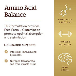Solgar L-Glutamine 500 mg, 250 Vegetable Capsules - Natural Muscle Food - Promotes Gastrointestinal (GI) Health - Supports Brain Health - Non-GMO, Vegan, Gluten Free, Dairy Free