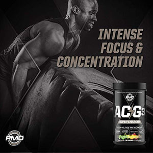 PMD Sports ACG3 Supercharged - Pre Workout - Powerful Strength, High Energy, Maximize Mental Focus, Endurance and Optimum Workout Performance for Men and Women - Gummy Bear Blast (60 Servings)