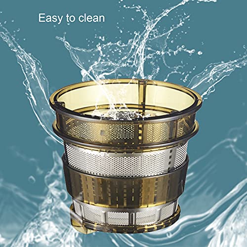 Slow Juicer Machines Vegetable And Fruit Masticating Juicer With Big Wide 80mm Chute, Cold Pressed Juicer Machine Easy To Clean (Color : Gold)