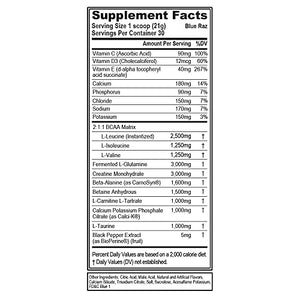 Evlution Nutrition Recover Mode- Complete Post Workout with BCAAs, Immunity Support, Vitamin C, D & E, Electrolytes, Hydration, Creatine, Glutamine, Beta-Alanine, L-Carnitine, 30 Serve, Blue Raz
