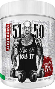 Rich Piana 5% Nutrition 5150 High Stim Pre-Workout Powder | Extreme Energy, Focus, Pumps & Endurance | 400 mg Caffeine, Citrulline, Beta Alanine, N-Acetyl L-Tyrosine | 30 Srvgs (Green Apple)