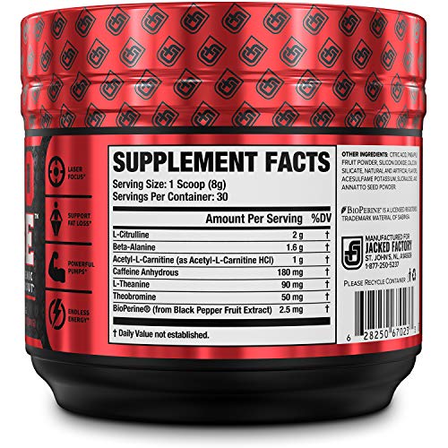 NITROSURGE Shred Pre Workout Supplement - Energy Booster, Instant Strength Gains, Sharp Focus, Powerful Pumps - Nitric Oxide Booster & PreWorkout Powder - 30Sv, Orange Pineapple