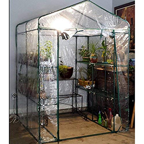 Walk-in Greenhouse- Indoor Outdoor with 8 Sturdy Shelves-Grow Plants, Seedlings, Herbs, or Flowers in Any Season-Gardening Rack by Home-Complete