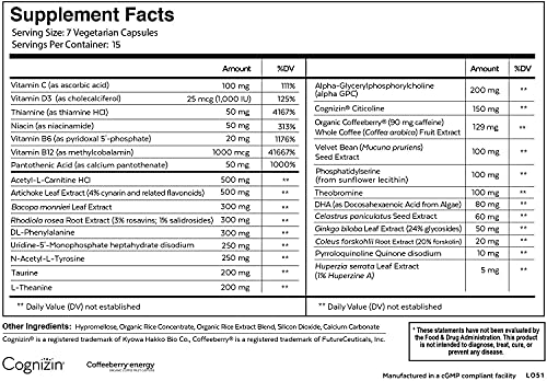 Qualia Mind Nootropics 105ct 2-Pack | Top Brain Supplement for Memory, Focus, Mental Energy, and Concentration with Ginkgo biloba, Alpha GPC, Bacopa monnieri, Celastrus paniculatus, DHA & More