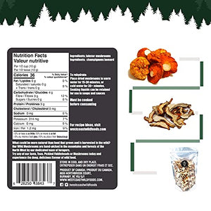 West Coast Wild Foods | Dried Wild Mushrooms (Lobster, 0.5lb)