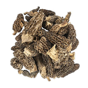 Slofoodgroup Dried Morel Mushrooms (Morchella Conica) Gourmet Morel Mushrooms (15 Morel Mushrooms)