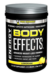 Power Performance Products, Body Effects, Pre Workout Supplement - 570 Grams (Lemonade)