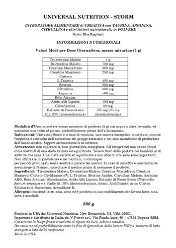 Universal Storm, Blue Raspberry, 1.81-Pound