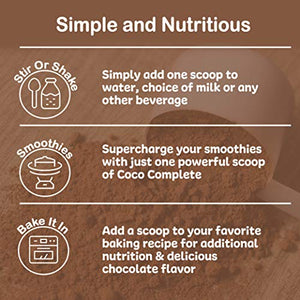 Coco Complete by New Vitality – Immune System and Metabolism Boosting Superfood Powder Supplement, Energy Support, Sugar Free, Real Cocoa Powder & Green Tea Extract, Chocolate Flavor, 30 Servings