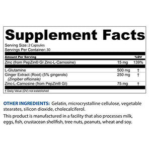 BioTRUST Gut Reg Supports a Healthy Gut Lining, Helps Restore Gut Health and Helps Relieve Occasional GI Discomfort with PepZin GI, L-Glutamine and Ginger Extract, Non-GMO, Gluten-Free (60 Capsules)