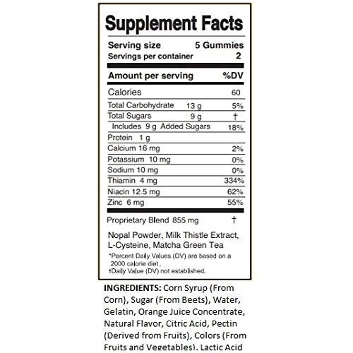 Toast! Before You Drink Gummies (16 Servings) - Liver Support - Bachelor & Bachelorette Party Kit Supplies, Gift Bag Favors - Milk Thistle, Prickly Pear, Vitamin B