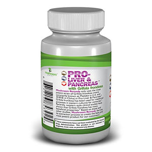 PRO-Liver & Pancreas | Best All-Natural Herbal Supplement for Pancreas & Liver Support, Detox, Clinically Studied Grifola frondosa Mushroom Extract, Vegan, NON-GMO, USA Made, 60 Tablets