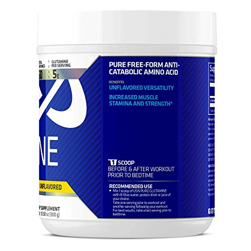 USN Pure Glutamine Micronized Powder, 300 Grams