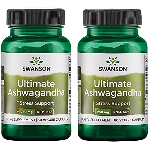 Swanson Ultimate Ashwagandha - Ksm-66 250 mg 60 Veg Caps 2 Pack