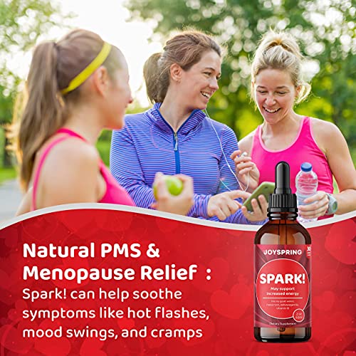 Spark! Maca Root & Horny Goat Weed for Women - Ashwagandha Liquid with Horny Goat Weed, Maca Powder, Red Ginseng & Fenugreek Energy Booster - Ashwagandha Drops Immune Booster & Vitality Extracts 2oz