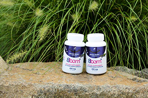 Bberri Maqui Berry Capsules, 120 Capsules of 100% Freeze Dried Maqui Berry