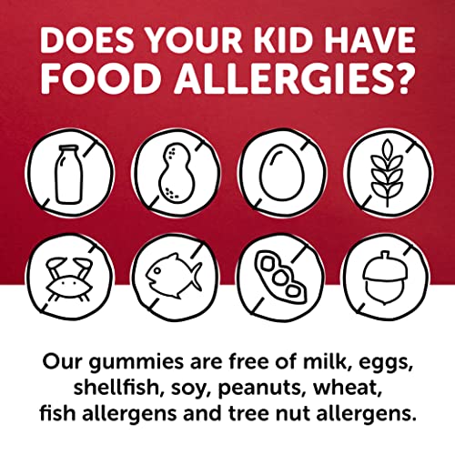 SmartyPants Kids Formula Daily Gummy Multivitamin: Vitamin C, D3, and Zinc for Immunity, Gluten Free, Omega 3 Fish Oil, Vitamin B6, B12, Cherry Berry, 120 Count (30 Day Supply)