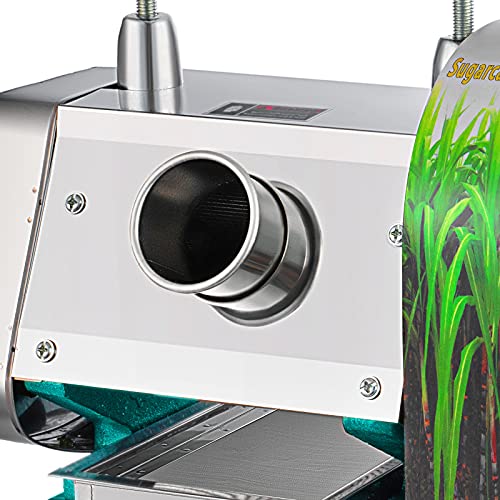 SmarketBuy Manual Sugar Cane Juicer, Commercial Sugar Cane Press Stainless Steel 3 Rollers 2.5" Inlet 110Lbs Output Capacity per Hour Sugarcane Extractor