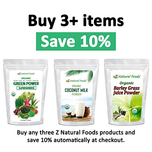 Organic Delicious Greens Superfood Powder - Barley Grass, Wheatgrass, Spirulina, Spinach, Broccoli, Coconut Milk, Ginger, Alfalfa Leaf, Beet Root, Tomato, Dulce Moringa - Raw Vegan Gluten Free - 1lb