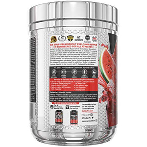 Pre Workout + Weight Loss | Six Star PreWorkout Explosion Ripped | Pre Workout Powder for Men & Women | PreWorkout Energy Powder Drink Mix | Sports Nutrition Pre-Workout Products, Watermelon, 30 Serv