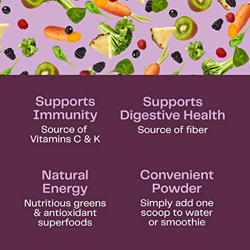 Amazing Grass Greens Blend Antioxidant: Super Greens Powder with Spirulina, Beet Root Powder, Elderberry, Bilberry, Prebioitics & Probiotics, Sweet Berry, 30 Servings (Packaging May Vary)