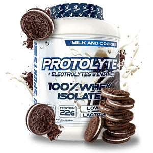 VMI Sports | ProtoLyte Whey Isolate Protein Powder | Low Calorie Whey Protein Powder for Weight Loss | Protein Powder for Muscle Gain | Digestive Enzymes | Non-GMO (Milk and Cookies, 4.6 Pounds)
