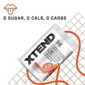 XTEND Original BCAA Powder Italian Blood Orange | Sugar Free Post Workout Muscle Recovery Drink with Amino Acids | 7g BCAAs for Men & Women | 30 Servings