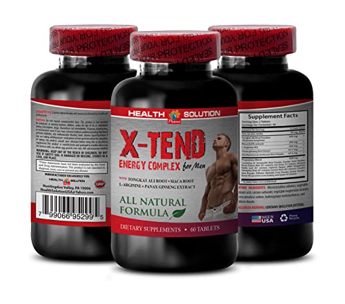 tongkat ali with tribulus terrestris - X-TEND - maca Horny Goat Weed, 1 Bottle (60 Tablets)