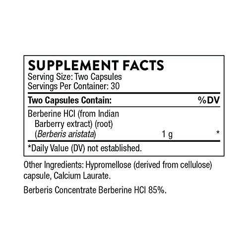 Thorne Research - Berberine-500 - Botanical Compound to Support Blood Sugar Metabolism - 60 Capsules