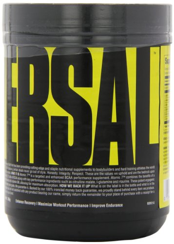 Universal Nutrition - Atomic 7 Enhanced BCAA Supplement - 8g BCAA with 2g Glutamine, 1g Citrulline Malate, 500mg L-Taurine - Black Cherry Bomb - 30 Servings