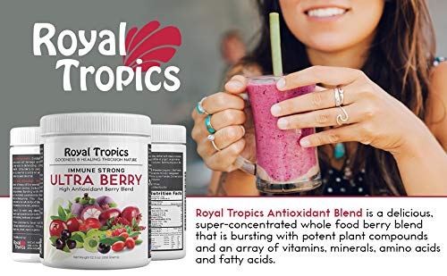 Ultra Berry a Proprietary Blend antioxidant with Acai Acerola Maqui Mangosteen. Potent compounds resveratrol, carotenoids xanthones flavonoids. Super-Concentrated Whole Food.