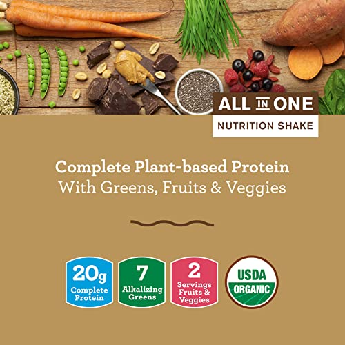 Amazing Grass Protein Superfood: Vegan Protein Powder, All-in-One Nutrition Shake, with Beet Root Powder, Chocolate Peanut Butter, 18 Servings (Old Version)