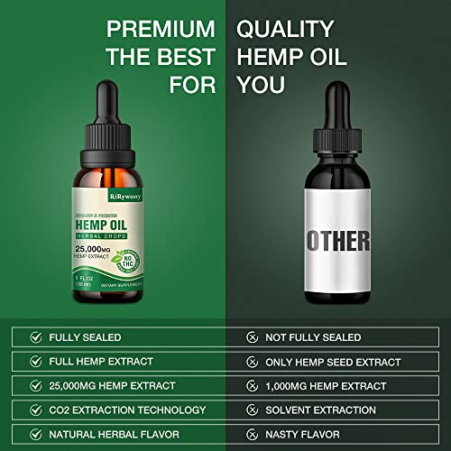 (3 Pack）Organic Hemp Oil for Pain Relief and Inflammation - High Potency Hemp Oil Extract Anxiety and Stress Relief Sleep Calm Extra Sthength CDB CBS Tincture Drops Cbdfx Cbdmd Oil Zero CBD Oil