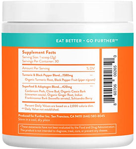 Best Turmeric Golden Milk Organic Turmeric Powder, Anti-Inflammatory Cinnamon Ginger & Black Pepper Maximum Absorption, Joint Pain, Gut Health, Sugar-Free, Vegan, Keto (30 Servings)