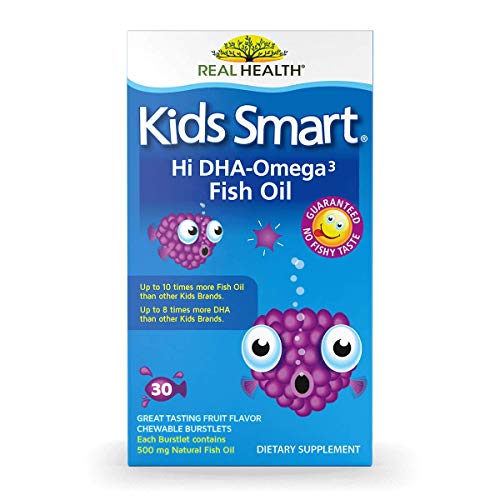 Real Health Bioglan Kids Smart Omega 3 Fish Oil, 30 Chewable Burstlets (Pack of 3)