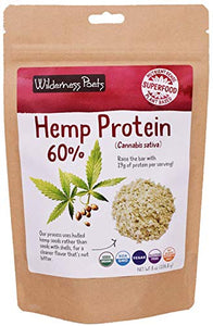 Wilderness Poets, Cold Pressed Organic Hemp Protein Powder, 19 G (8 Ounce)